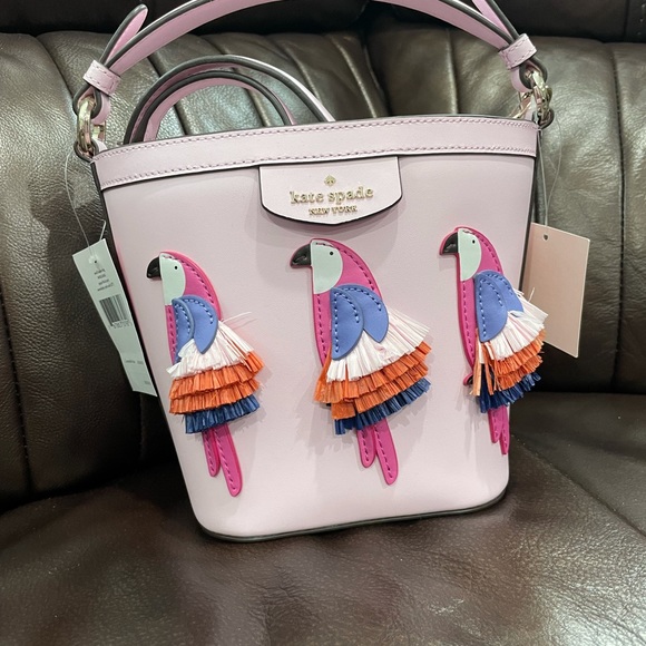 Kate Spade Pipa Parrot Flock Purse & Wallet - Picture 2 of 5